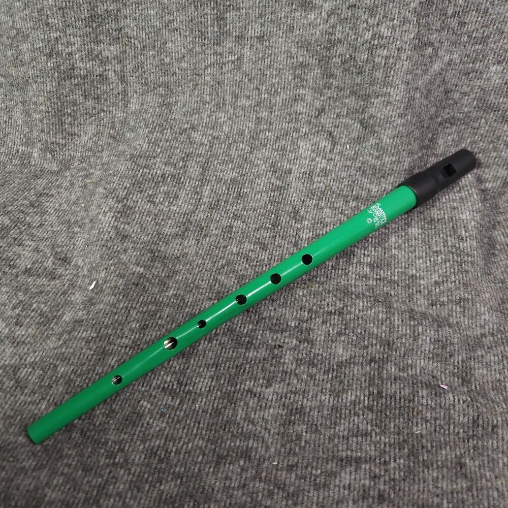 Clarke The Woodstock Tin Whistle Green Penny Whistle Irish Flute England